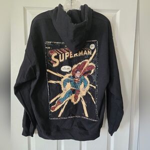 RARE Vendetta Archive Superman Tapestry Hoodie, S/M